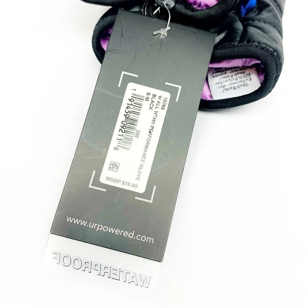 UR Powered Waterproof Touch Compatible Gloves Size Small NWT